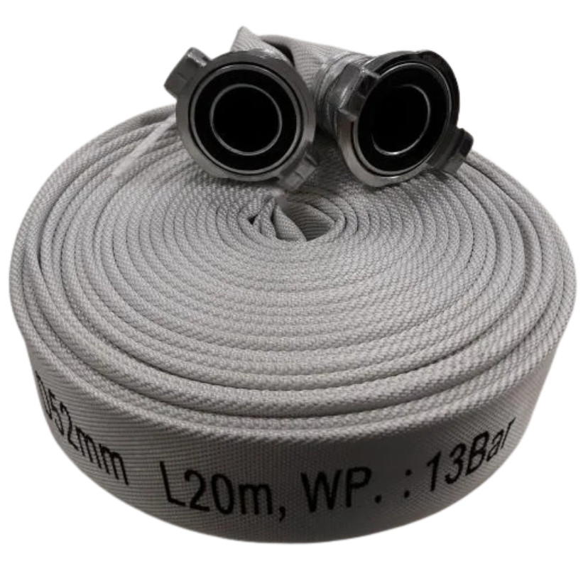 Gaisrinė žarna 52mm L20m su GOST aliuminio antgaliais MED EN 14540:2014